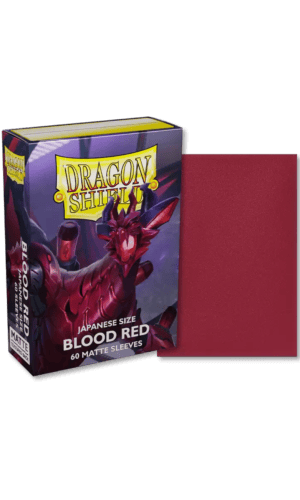 DS Small Matte Blood Red Sleeves 60ct
